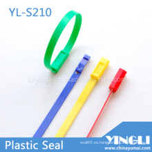 Sellos de plástico de seguridad de longitud fija con número (YL-S210)